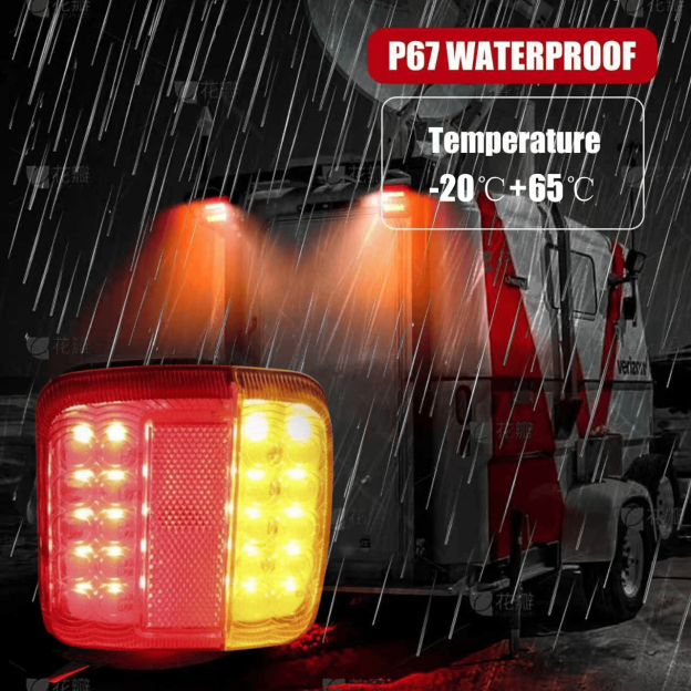 GARAGESDIY-Waterproof Rechargeable Magnetic Wireless Trailer TailLight-Kit