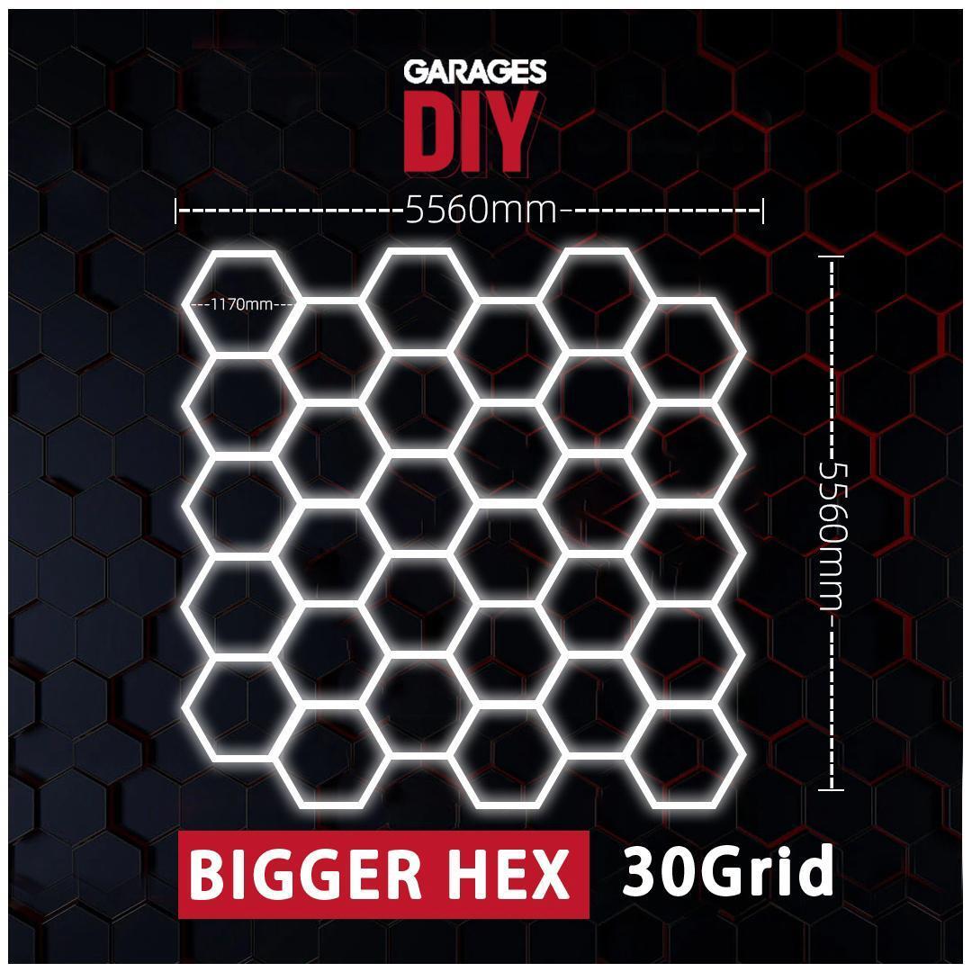 【Bigger Hex】30Grid Hexagon Lighting【5560*5560mm/18.24*18.24ft】