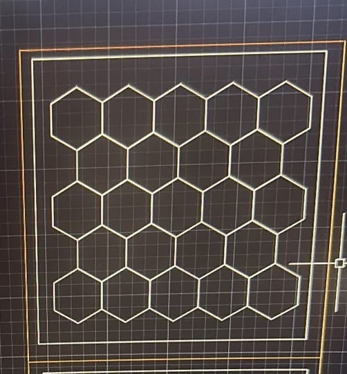 Customize Case,3 pin silver aluminum( color change) version.  24bigger hex with border (5.5*5.5m).    2sets of 9 bigger hex 