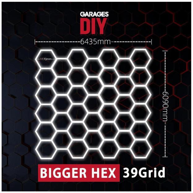 【Bigger Hex】39Grid Hexagon Lighting【6435*6090mm/21.1*20ft】