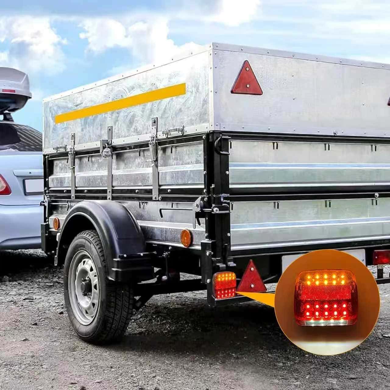 GARAGESDIY-Waterproof Rechargeable Magnetic Wireless Trailer TailLight-Kit