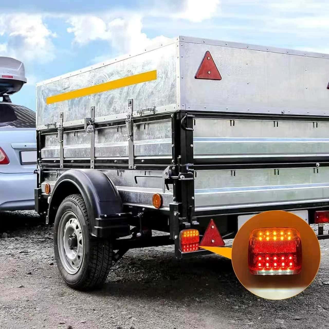 GARAGESDIY-Waterproof Rechargeable Magnetic Wireless Trailer TailLight-Kit