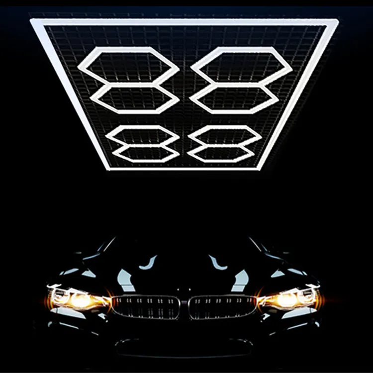 8Grid With Border System Hexagon Lighting【4800*2400mm/15.8*7.9ft】