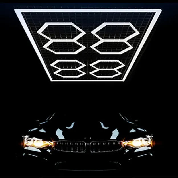 8Grid With Border System Hexagon Lighting【4800*2400mm/15.8*7.9ft】