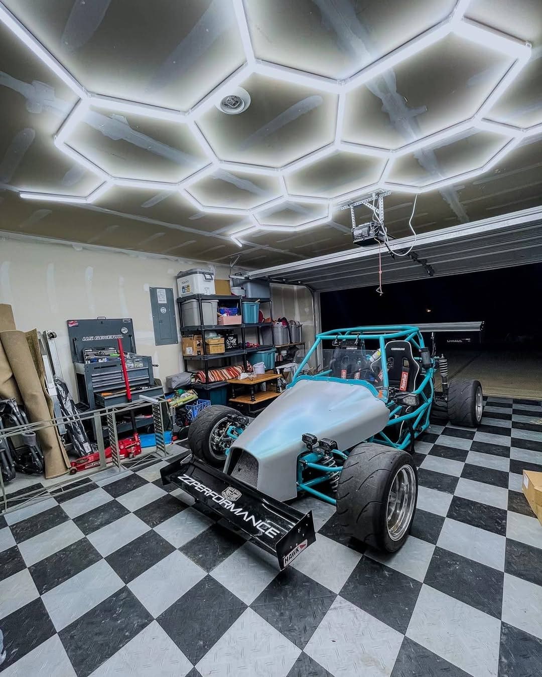 {"default":"custom garage lighting installation case study in real garage space"}
