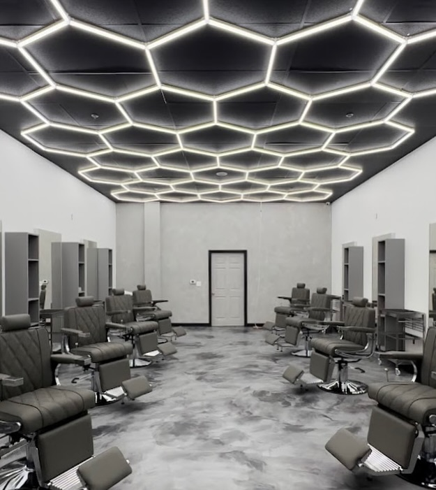 {"default":"hexagon ceiling lighting for barber shop workspace\n"}
