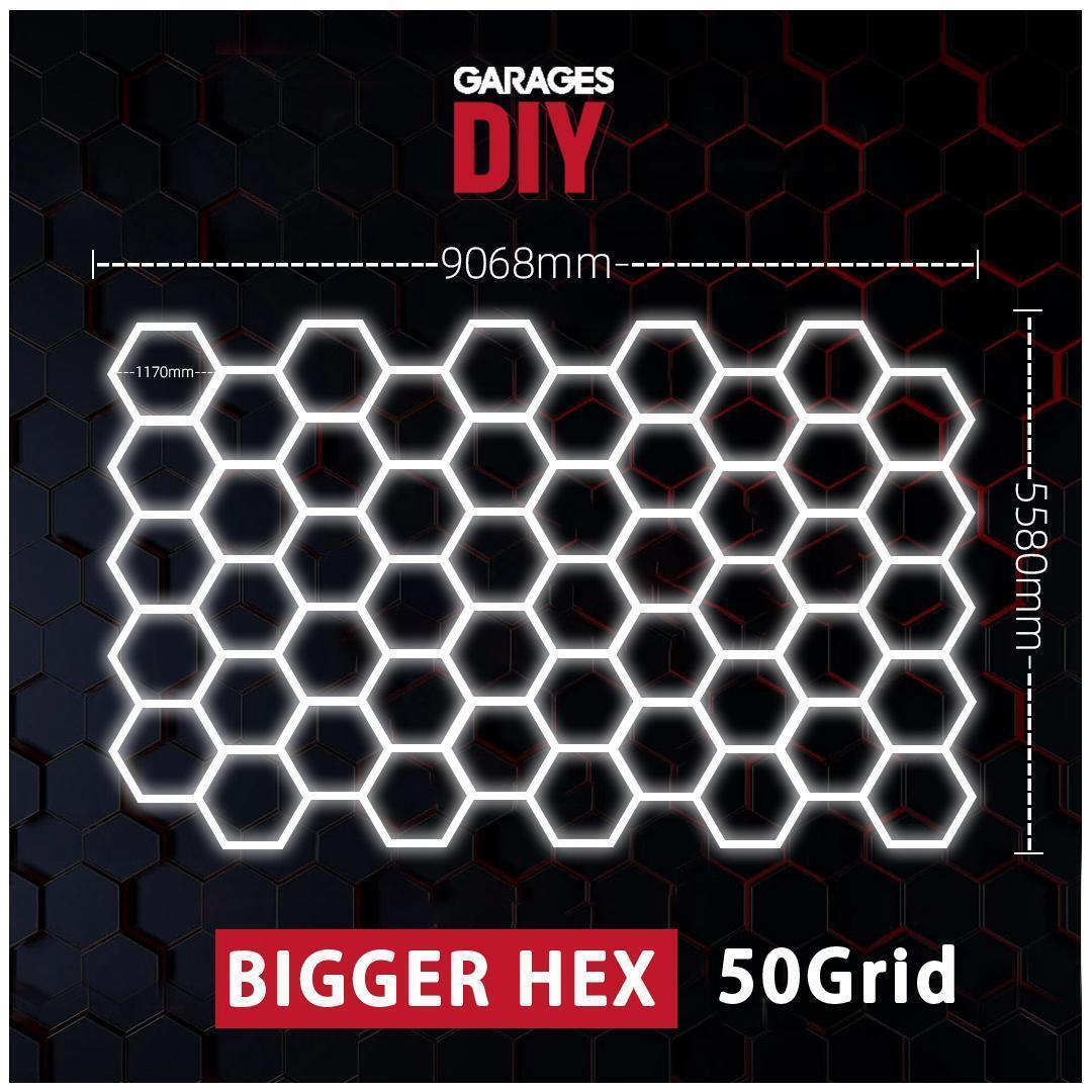 【Bigger Hex】50Grid Hexagon Lighting【9068*5580mm/21.1*20ft】