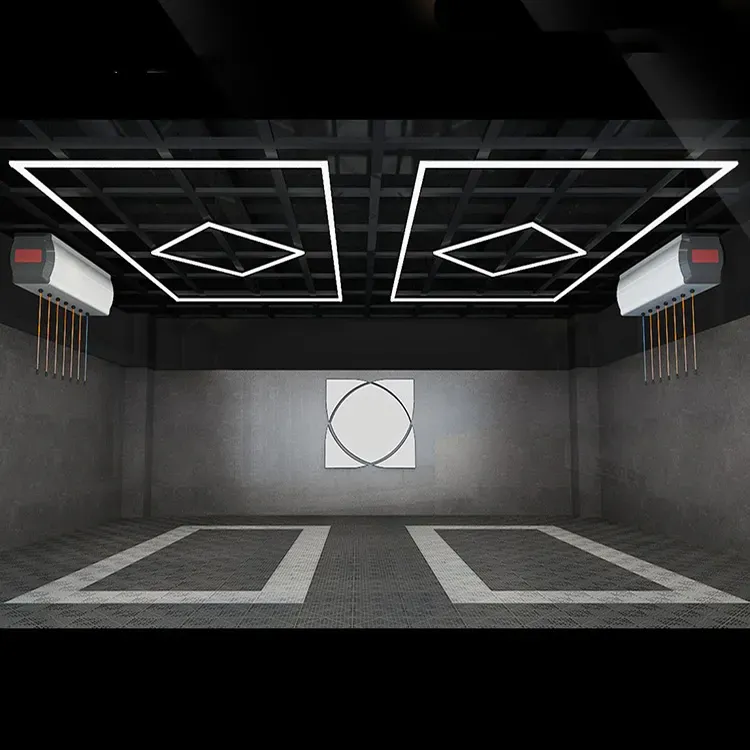 1Grid With Border System Hexagon Lighting【4800*2400mm/15.8*7.9ft】