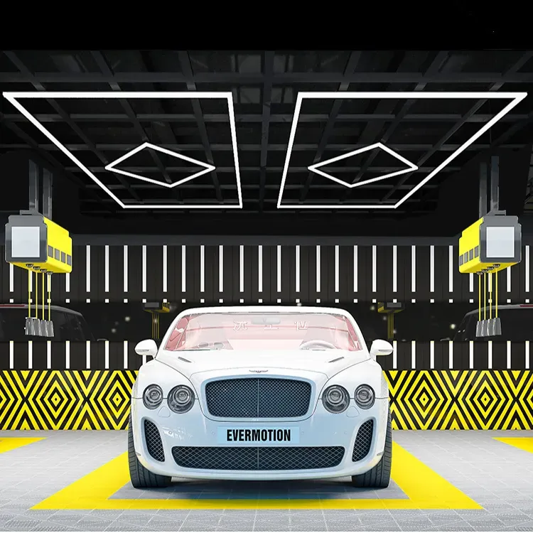 1Grid With Border System Hexagon Lighting【4800*2400mm/15.8*7.9ft】