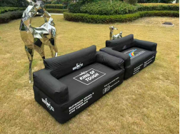 2sets of custom branded sofa and 4 sets hexagon lighting
