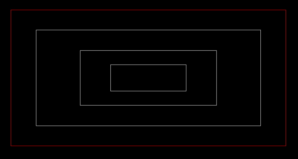 Customize Case,4 rectangle design，5.9m*2.9m（red），4.8*2m，2.9*1.2m，1.6*0.6m