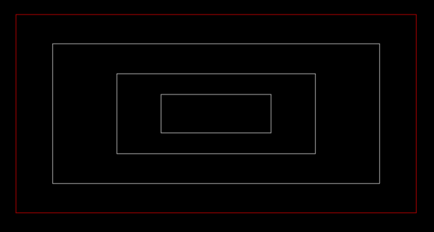 Customize Case,4 rectangle design，5.9m*2.9m（red），4.8*2m，2.9*1.2m，1.6*0.6m