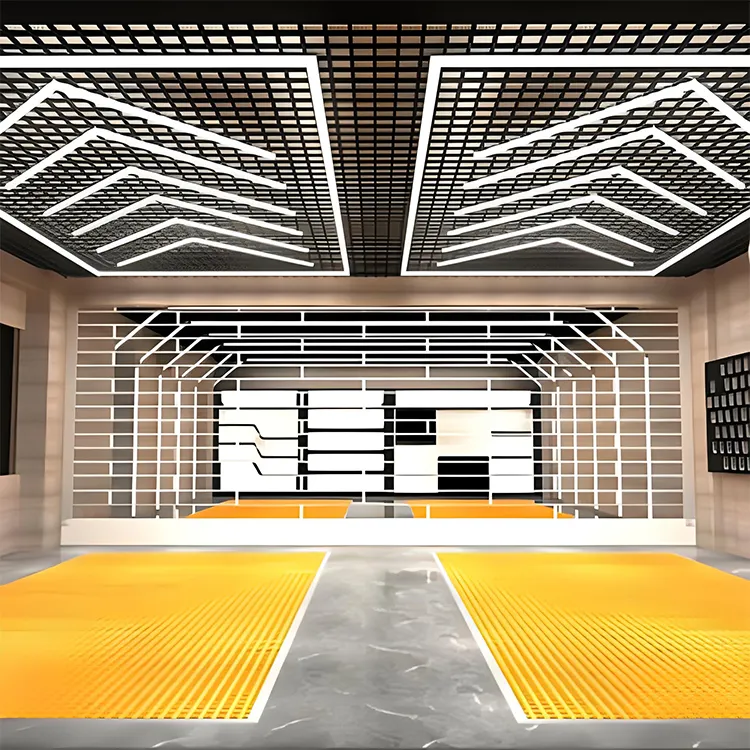 6-Arrow With Border System Hexagon Lighting【4800*2400mm/15.8*7.9ft】