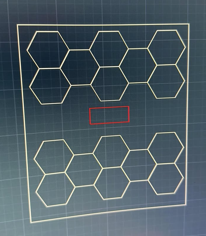 Customize Case：2 sets 8 Grids Bigger Hexagon lighting