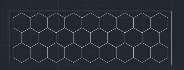 Customize case-2pin standard,26grid hexagon lights