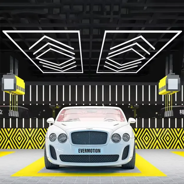 Multiple With Border System Hexagon Lighting【4800*2400mm/15.8*7.9ft】