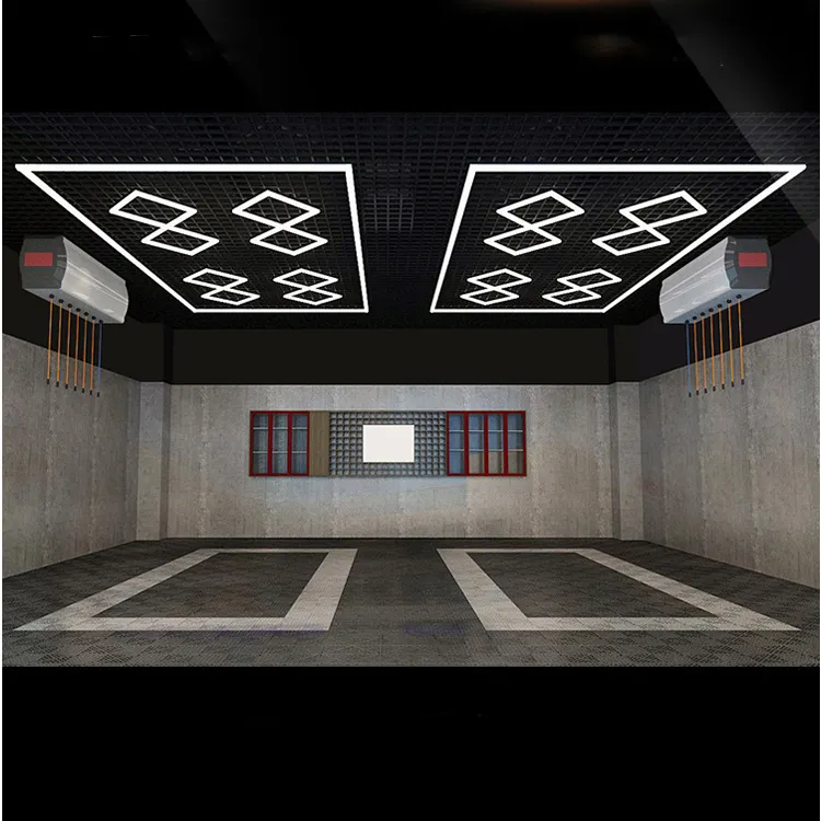 8 Diamond With Border System Hexagon Lighting【4800*2400mm/15.8*7.9ft】