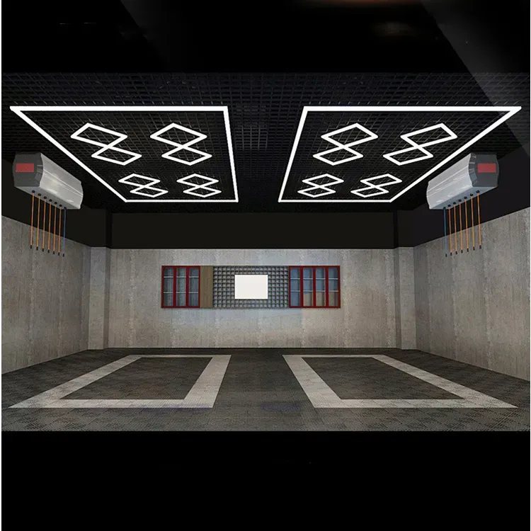 8 Diamond With Border System Hexagon Lighting【4800*2400mm/15.8*7.9ft】