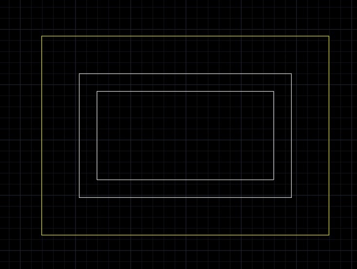 Customize Case，rectangle design，3pin black aluminum 4000k dimmable led lights, 1set(out border 4.8*2.4m inner 4*2m) 1set(3.6*2.4m border),and 40pcs hanging wires