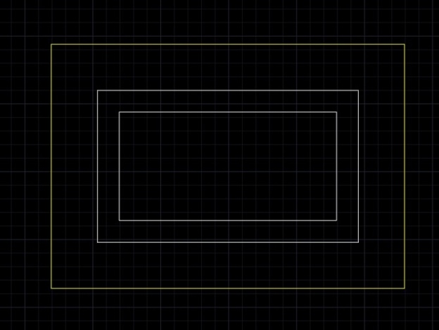 Customize Case，rectangle design，3pin black aluminum 4000k dimmable led lights, 1set(out border 4.8*2.4m inner 4*2m) 1set(3.6*2.4m border),and 40pcs hanging wires