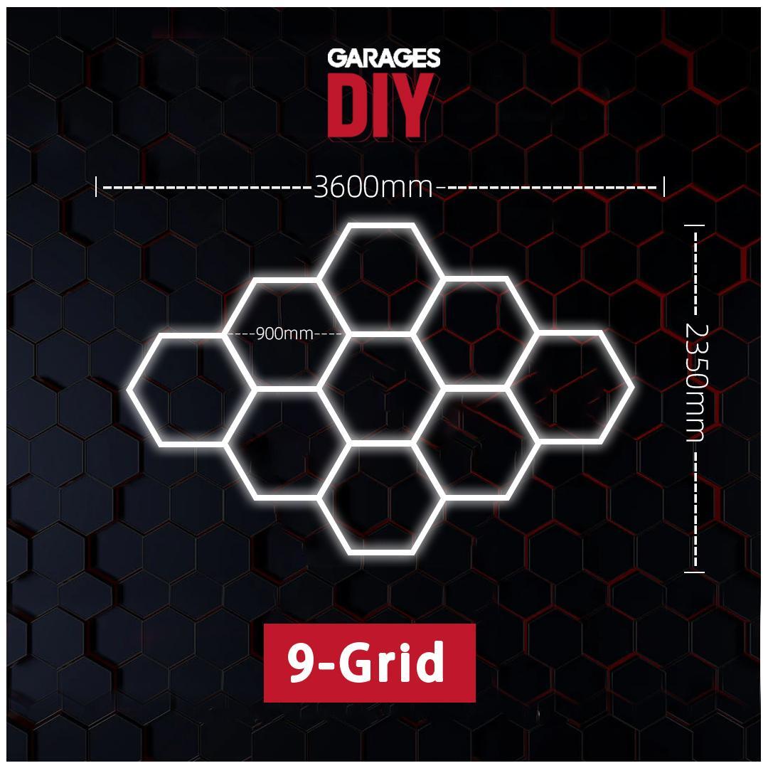 
GaragesDIY focused bright hexagon LED lighting for study rooms