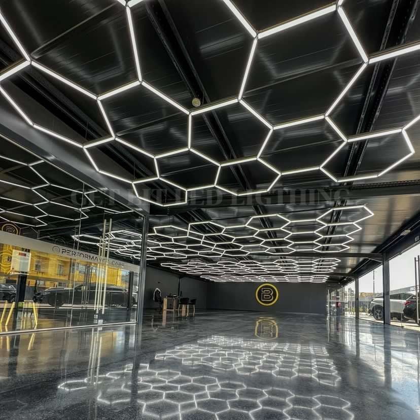 【Bigger Hex】30Grid Hexagon Lighting【5560*5560mm/18.24*18.24ft】