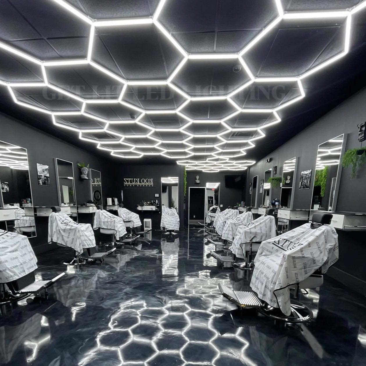 【Bigger Hex】38Grid Hexagon Lighting【8112*4680mm/26.62*15.4ft】