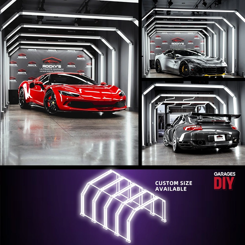 G06 Car Detailing LED Light Tunnel – 5 Section Design with 240mm Emitting Surface