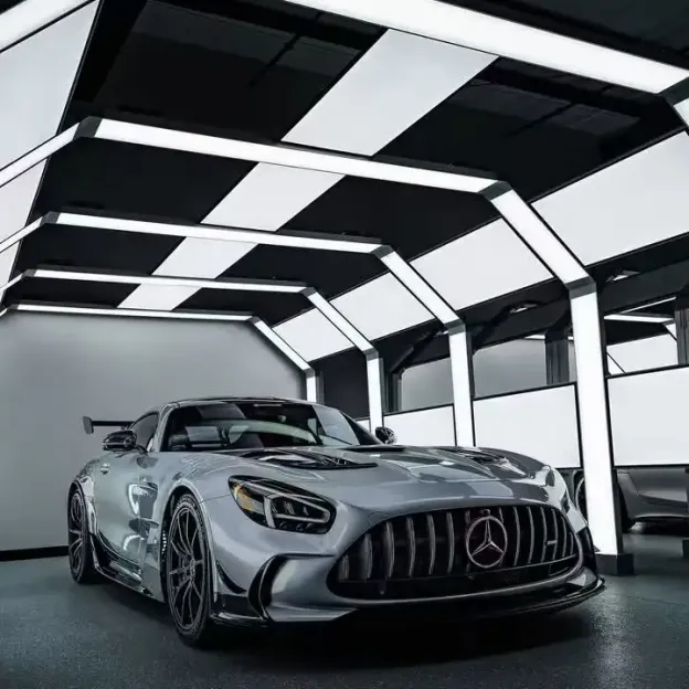 G07-X Car Detailing LED Light Tunnel – 5 Section Design with 240mm Emitting Surface and 20pieces Flat Panel Light