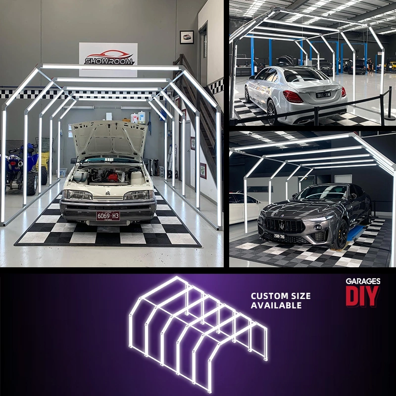 G09 Car Detailing LED Light Tunnel – 6 Section Design with 100mm Emitting Surface