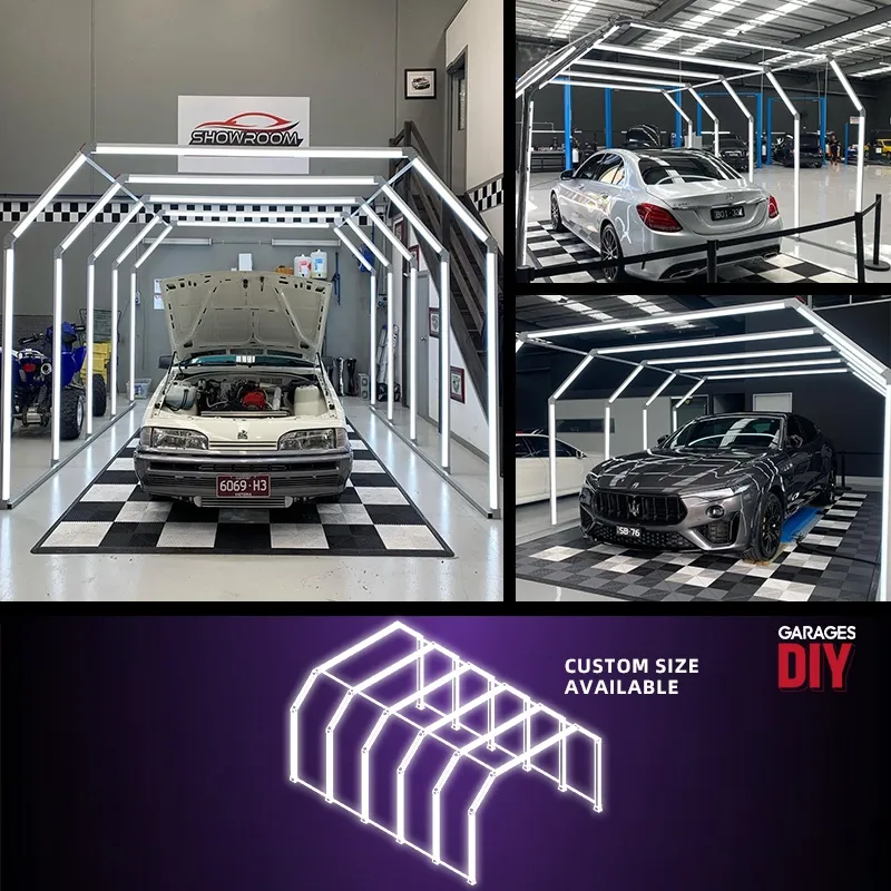 G09 Car Detailing LED Light Tunnel – 6 Section Design with 100mm Emitting Surface
