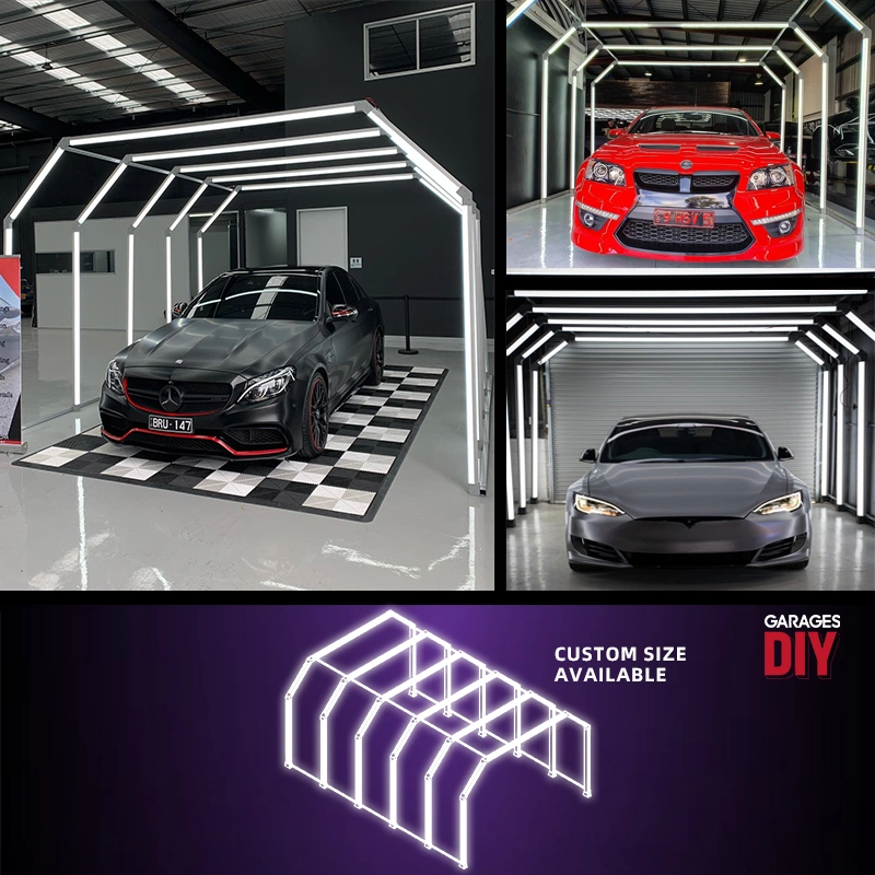 G09 Car Detailing LED Light Tunnel – 6 Section Design with 100mm Emitting Surface