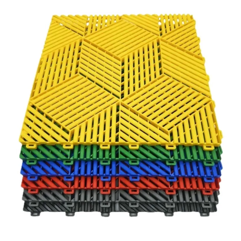 Wholesale-Free Customize-3D Vented Garage Floor Tiles（PP）L 400*W 400*H 18mm Per Metre² = 6.25 tiles 
