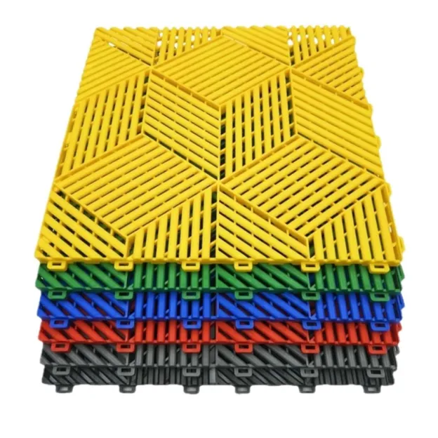 Wholesale-Free Customize-3D Vented Garage Floor Tiles（PP）L 400*W 400*H 18mm Per Metre² = 6.25 tiles 
