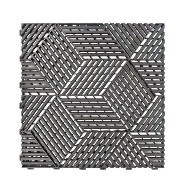 Wholesale-Free Customize-3D Vented Garage Floor Tiles（PP）L 400*W 400*H 18mm Per Metre² = 6.25 tiles 
