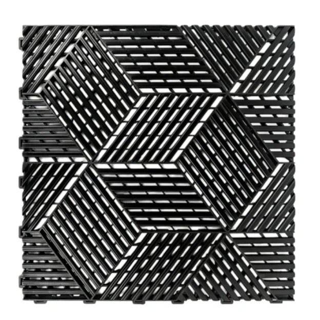 Wholesale-Free Customize-3D Vented Garage Floor Tiles（PP）L 400*W 400*H 18mm Per Metre² = 6.25 tiles 