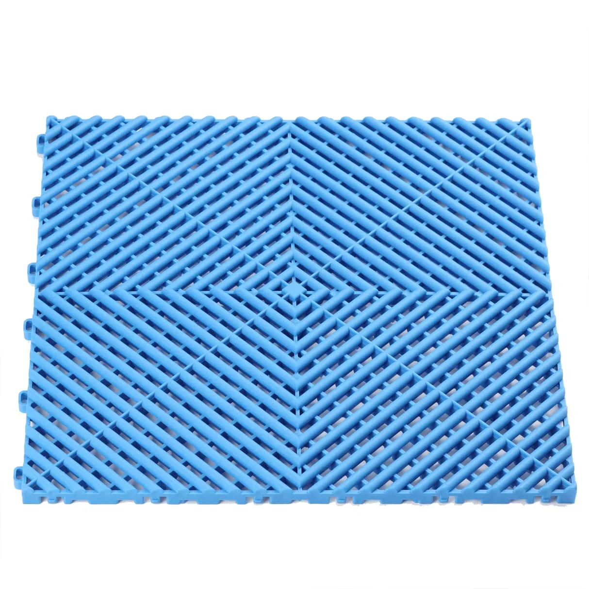 Blue PP material ventilated floor panel, eco-friendly, durable, strong load-bearing capacity, designed for efficient airflow and long-lasting use.