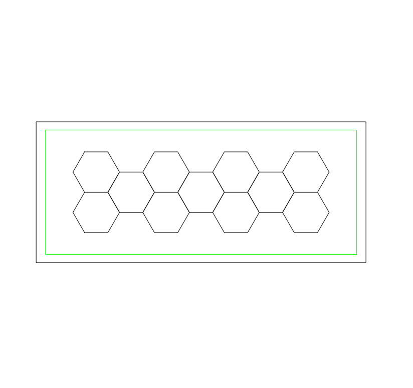 Customize Case，11GRID with Green border，3pin aluminum dimmable ，border size2.4*6m