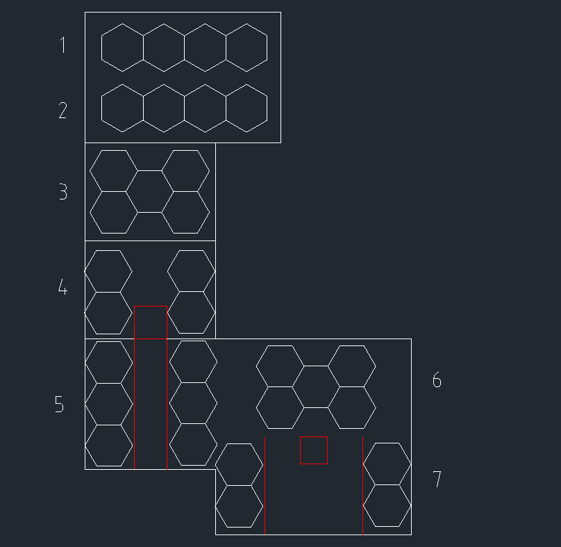 Customize Case(No,1/2-2.4*3.6m/No,3-1.8*2.4m/No,4-1.8*2.4m/No,5-0.9*2.4m/No,6-1.8*3.6m/No,7-1.8*3.6m