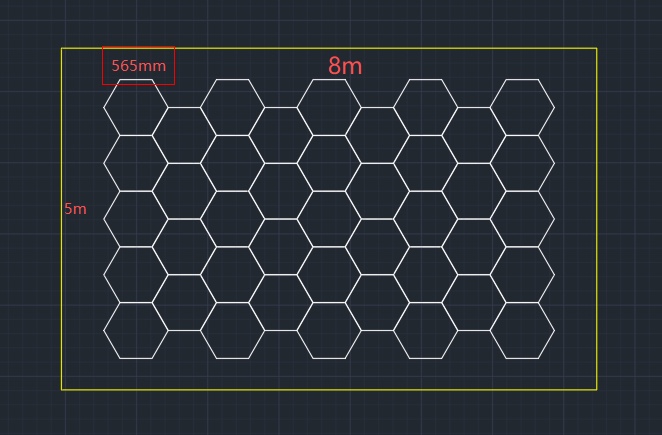 Customize Case,bigger hex 41Grid  dimmable version