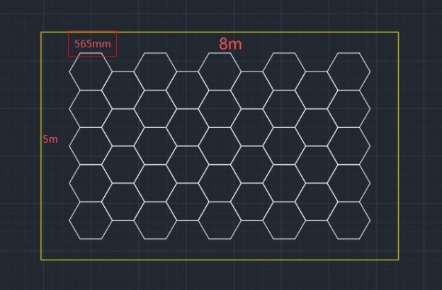 Customize Case,bigger hex 41Grid  dimmable version