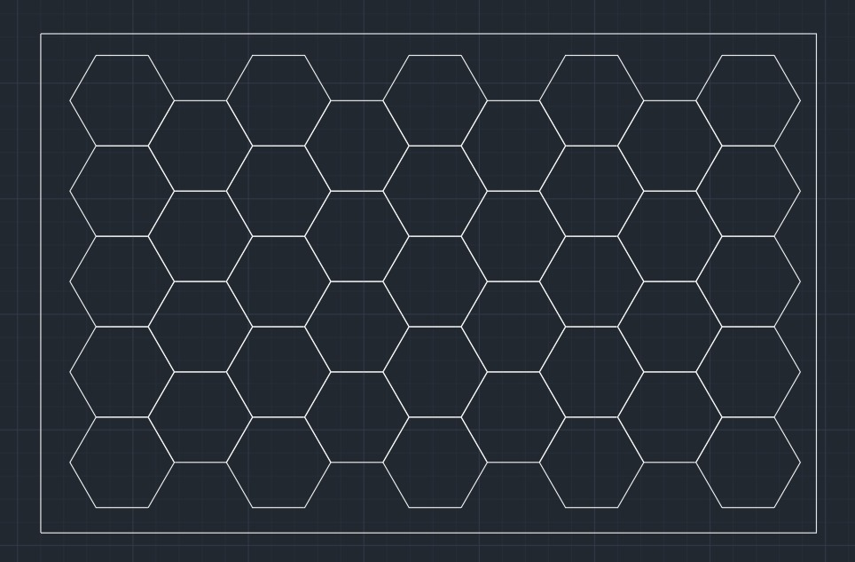 Customize Case：41Grid Bigger hex  With 8.4*5.4m border ,30pcs suspension kit