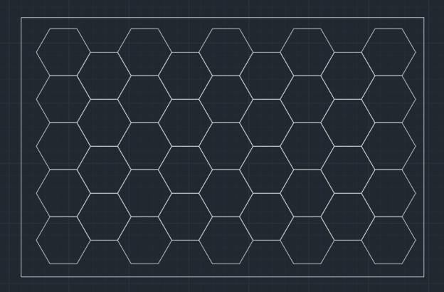Customize Case：41Grid Bigger hex  With 8.4*5.4m border ,30pcs suspension kit