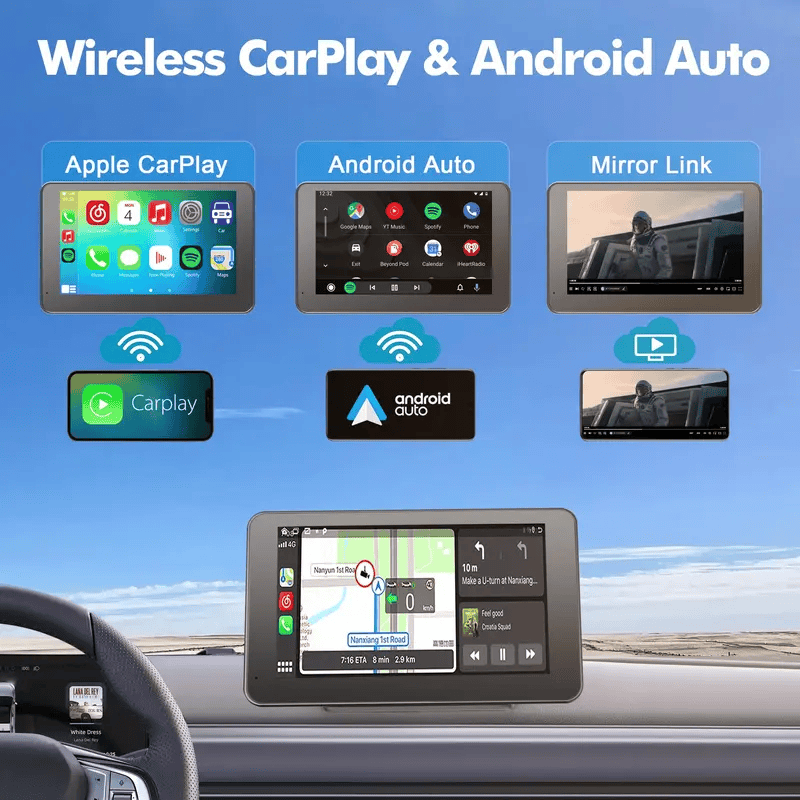 GARAGESDIY-2025 Upgraded Wireless CarPlay Screen for Andriod & Iphone : The Ultimate Portable Car Play Adapter for Seamless In-Car Entertainment DealDiscovery