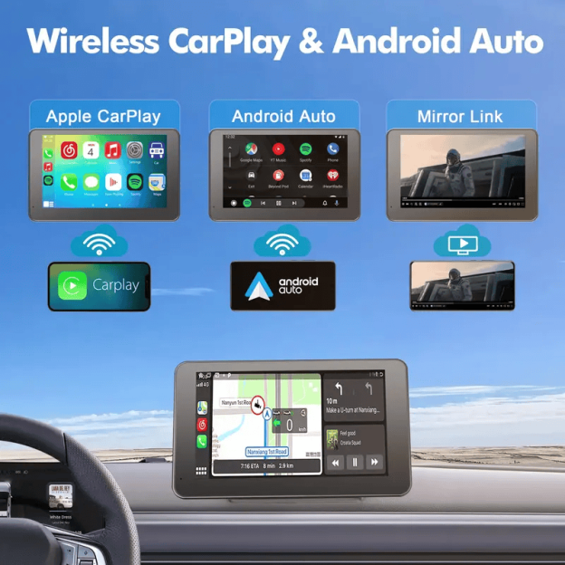 GARAGESDIY-2025 Upgraded Wireless CarPlay Screen for Andriod & Iphone : The Ultimate Portable Car Play Adapter for Seamless In-Car Entertainment DealDiscovery