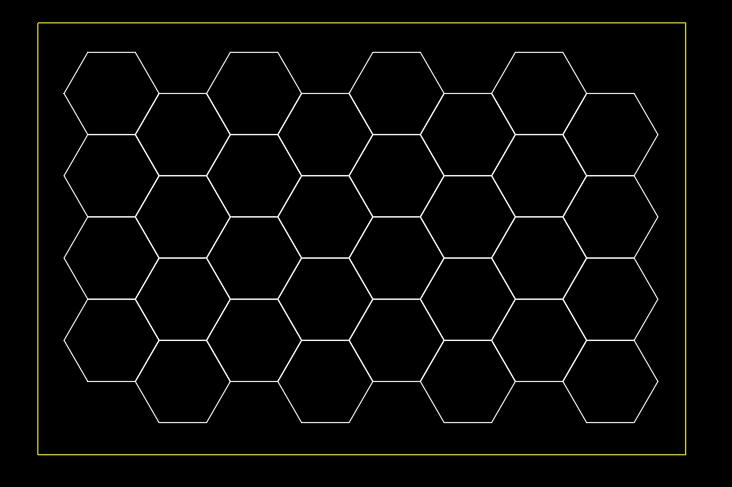 Customize Case，32 grid hex lighting（hex side length 440mm）