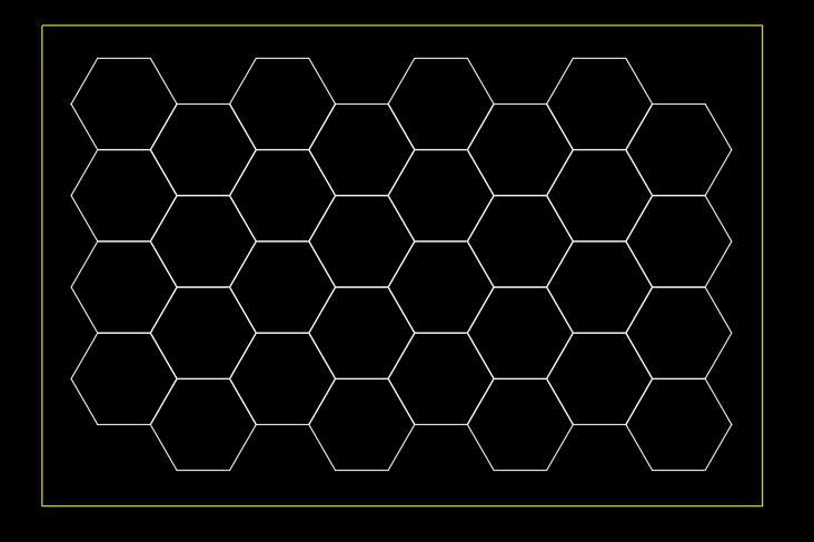 Customize Case，32 grid hex lighting（hex side length 440mm）