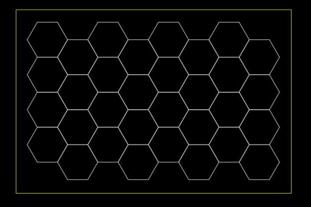 Customize Case，32 grid hex lighting（hex side length 440mm）