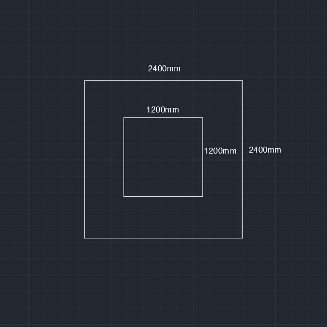 2 Square Border LED Lighting【2400*2400mm/8*8ft】