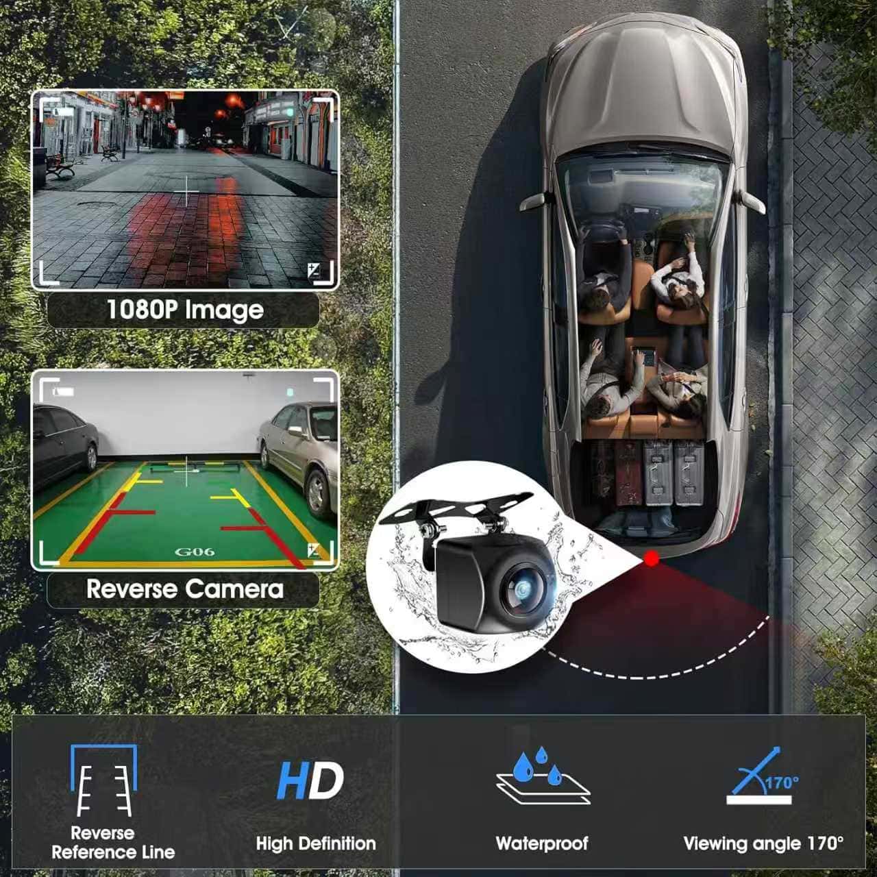 GARAGESDIY-2025 Portable Wireless Carplay Car Stereo, 7" HD Touchscreen for Car with Apple CarPlay & Android Auto 